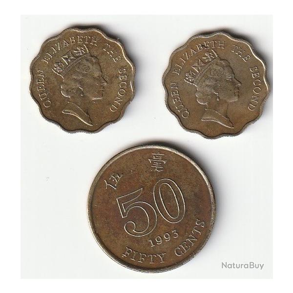 LOT PIECES DE Monnaie Chine Hong Kong