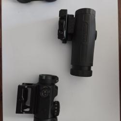 magnifier holosun x3 neuf et point rouge sig sauer rmeo msr