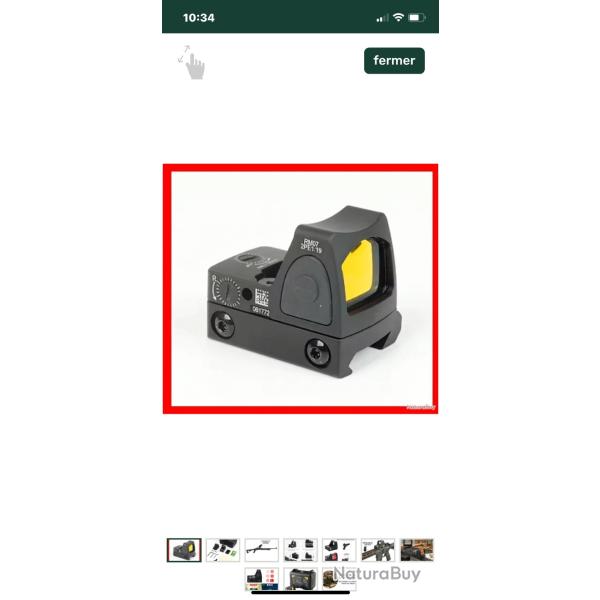 Viseur holographique ( fusil,pistolet,revolver PN)