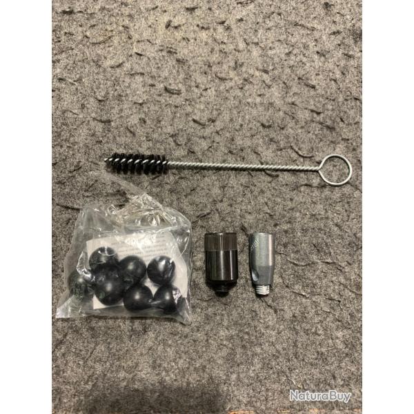 Ensemble 2 lance fus�es pour pistolet 9mmPAK Kimar avec 7 billes caoutchouc 20mm