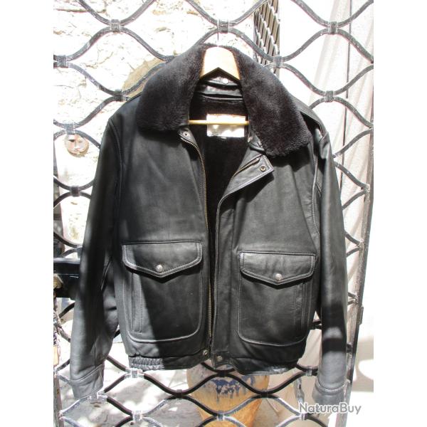 blouson fly en  cuir