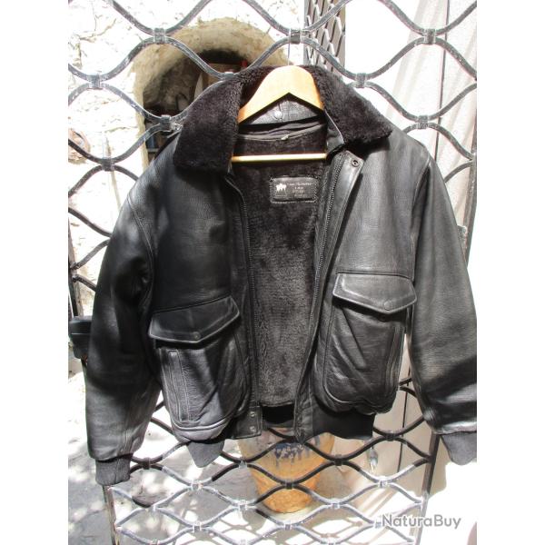 blouson pilote en  cuir