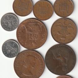 LOT De Pi&egrave;ces de Monnaie Angleterre