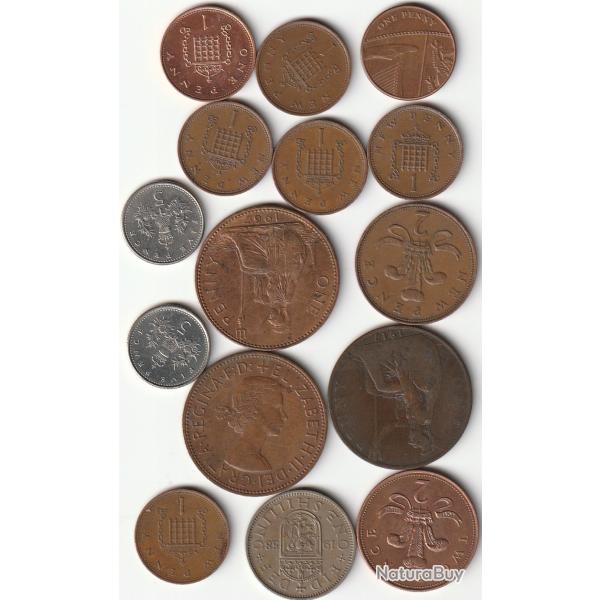 LOT De Pi�ces de Monnaie Angleterre