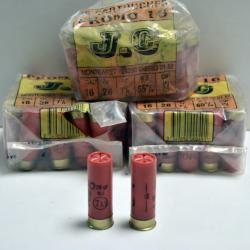 Lot de 69 cartouches 28 gr BJ plomb 7.5 - Cal 16