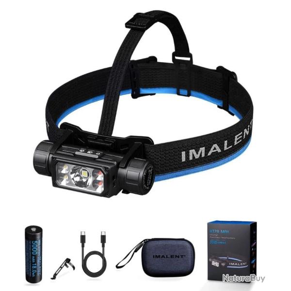 Lampe Frontale Rechargeable USB-C HT70 �tanche Triple Source �clairage Bivouac Chasse Imalent