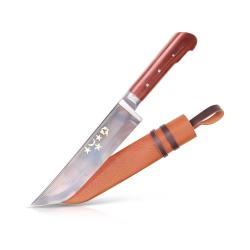 Couteau de Cuisine Pchak Ouzbek 30cm  Lame Acier Carbone et Manche en Textolite