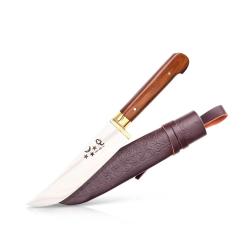 Couteau de Cuisine Pchak Ouzbek 27,5cm Lame Acier de Soupape et Manche en Textolite
