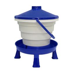 Abreuvoir sur pieds 15L pour volaille - Bleu et blanc