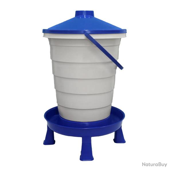 Abreuvoir sur pieds 25L avec flotteur et filtre - Bleu et Blanc