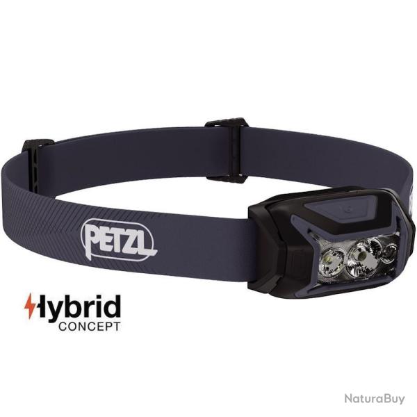 Lampe frontale Petzl Actik Hybrid noire et grise