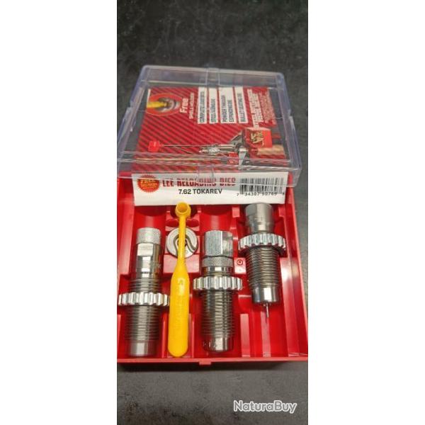Jeu d'outils Lee 7.62 Tokarev complet avec shell holder 90769