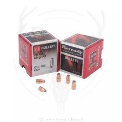 100 ogives Cal.25 D.257 60Grs FP FMJ HORNADY
