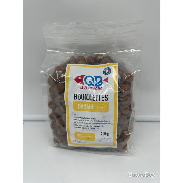 Bouillettes Banane 2,5kg/20mm CapRiver by QB Multip�che