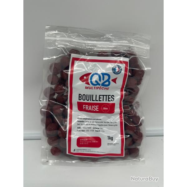 Bouillettes Fraise 1kg/20mm CapRiver by QB Multip�che