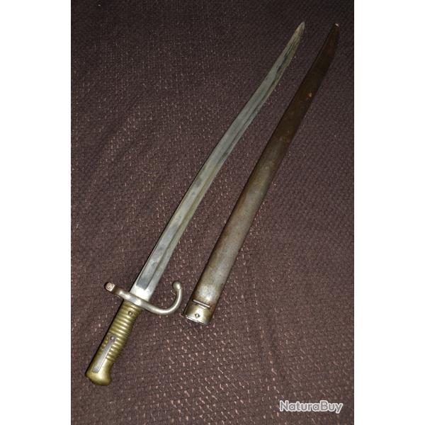 ba�onnette remington rollingblock 1866 pour fusil guerre 1870 cal 43