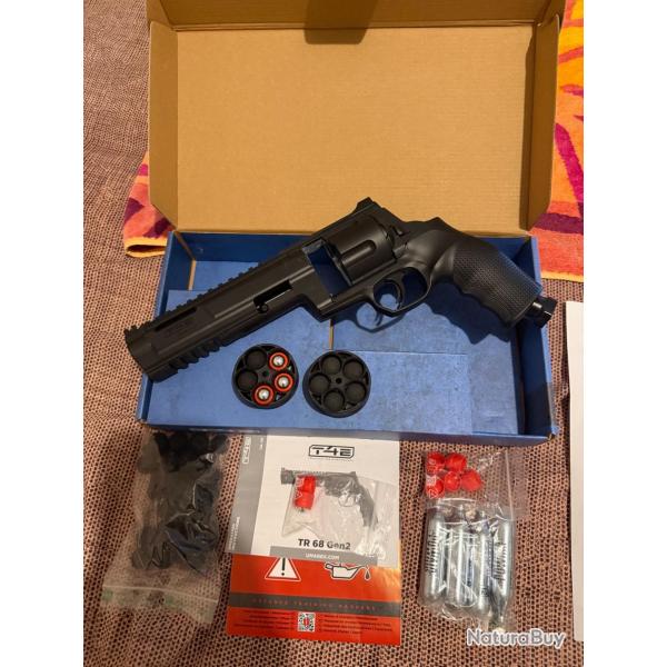 Pack TR68 Gen2 Umarex - 16J + 50 Balles + 5 CO2 + 1 autre Barillet + vis�e lazer + balles razorgun