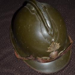 Casque mod&egrave;le 1926 de l'&eacute;cole de saint Cyr arm&eacute;e fran&ccedil;aise1940