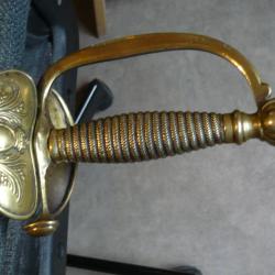 Forte &eacute;p&eacute;e mod&egrave;le 1816 d'officier du roi