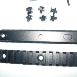 un Lot de 2 rails  de 13 slots pour montage  M - LOOK   ( 13 emplacements )