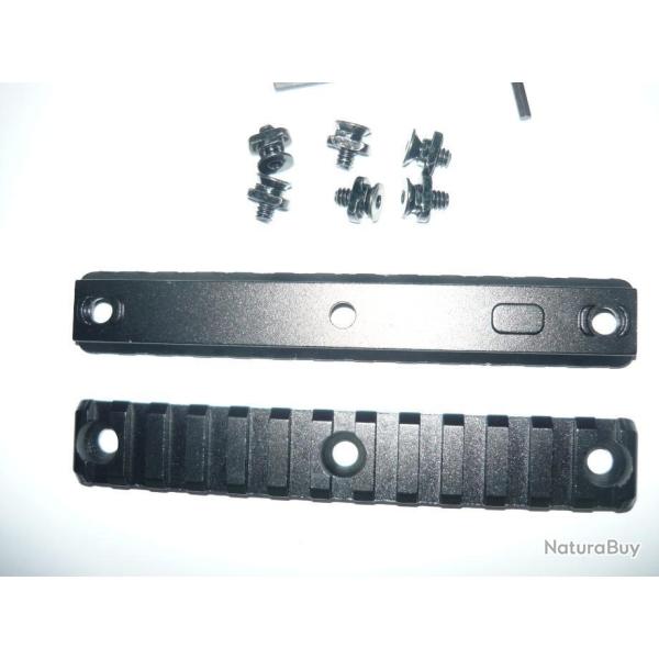 un Lot de 2 rails  de 13 slots pour montage  M - LOOK   ( 13 emplacements )