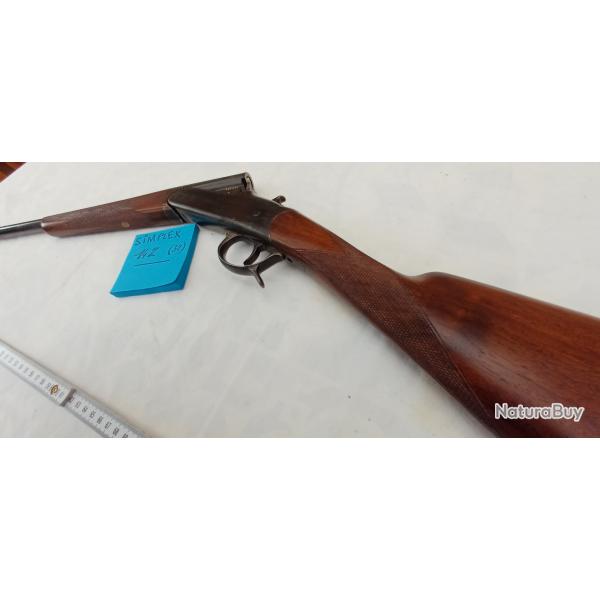 Fusil de chasse Simplex 14 mm (32) � chien ext�rieur. Tr�s bon �tat