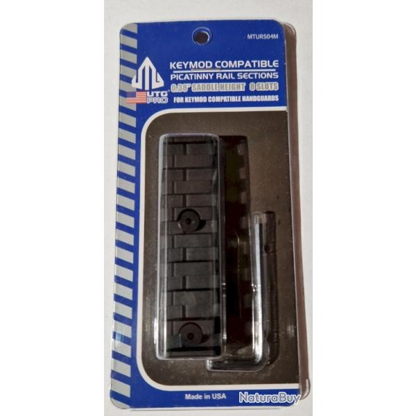 RAIL UTG KEYMOD COMPATIBLE PICATINNY 0.38" 8 SLOTS OBS