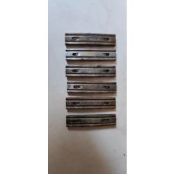 Lot de 06 lames chargeurs mauser 98K - 8x57is sans fabricant - &eacute;tat moyen