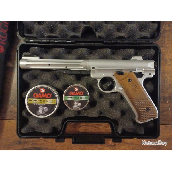 Ruger Mark IV � plomb 4,5mm + plombs + mallette
