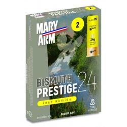BOITE DE 10 CARTOUCHES MARY ARM PRESTIGE BISMUTH 24G CAL.20/67 BISMUTH N&deg;2