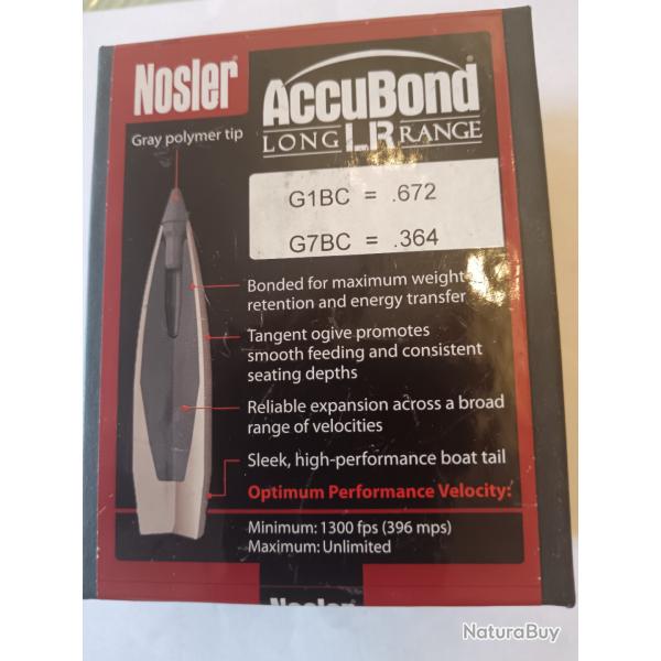 Ogives Nosler Accubond Long-range