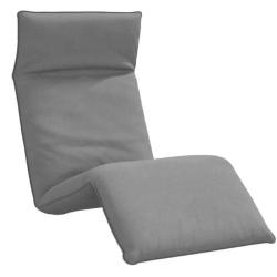 Chaise longue pliante tissu oxford gris 175x54x8,5 cm inclinable