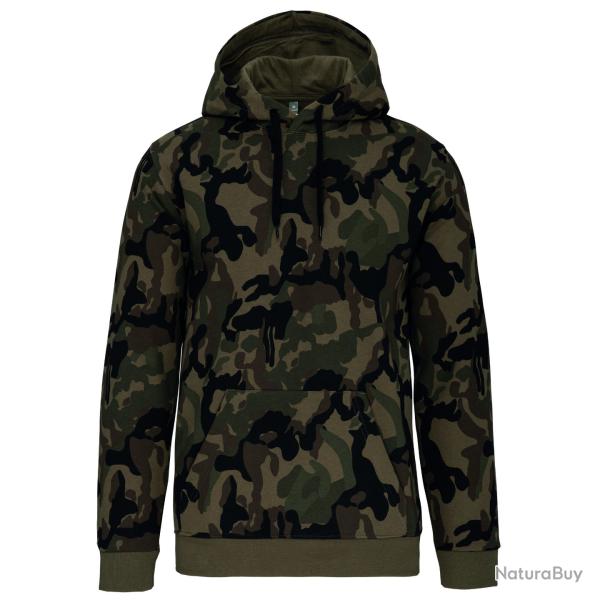 Sweat shirt � capuche homme camo