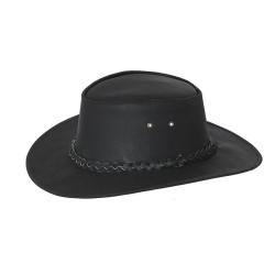 Faustmann GERMANY - CHAPEAU CUIR MARRON STYLE AUSTRALIEN XL