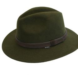 LODENHUT MANUFAKTUR - CHAPEAU 100% LAINE OLIVE T58