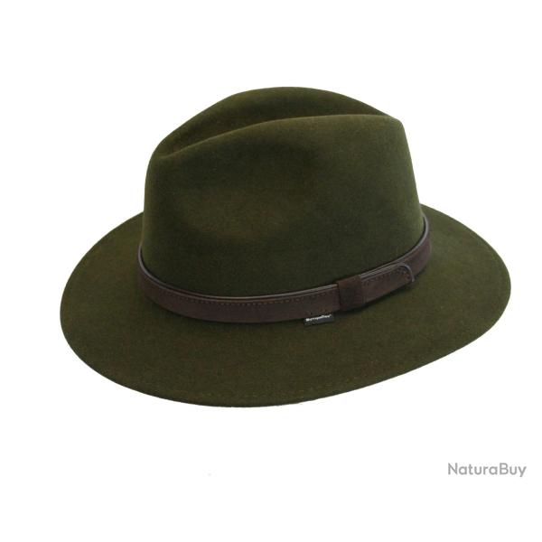 LODENHUT MANUFAKTUR - CHAPEAU 100% LAINE OLIVE T61