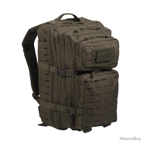 Sac � dos d'assaut Mil-Tec US Large 36 litres polyester PVC avec syst�me Laser Cut frontal et compar