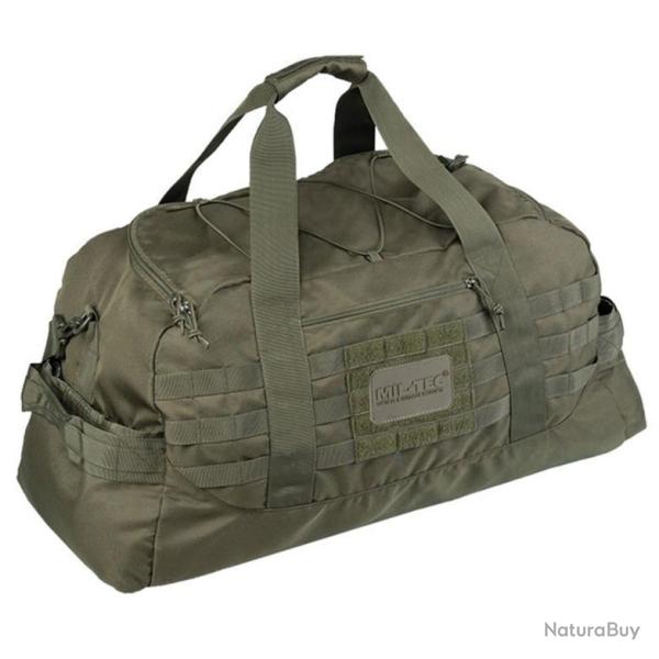 Sac de voyage Mil-Tec Cargo Combat 54L polyester enduit PU avec MOLLE et bandouli�re amovible Vert o