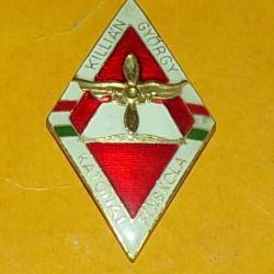 INSIGNE MILITAIRE HONGROIS " KILLIAN GYORGY , KATONAI F&Ouml;ISKOLA " ,&nbsp;ETAT VOIR PHOTO&nbsp; . POUR TOUT RENS