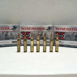 Lot de 67 munitions Winchester POWER POINT 6.5g 100gr - Cal. 243 win.