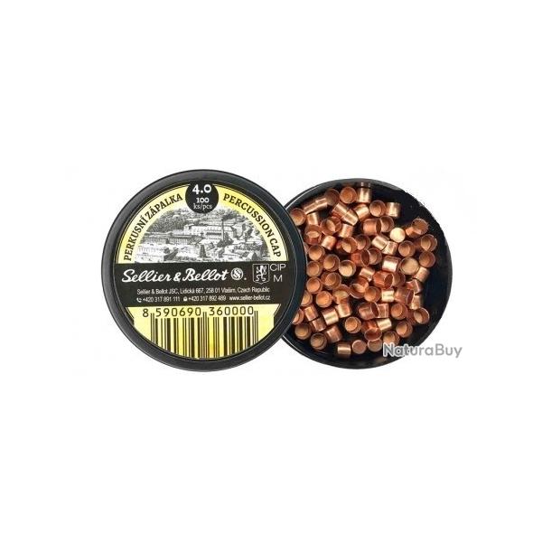 Amorces Sellier Bellot 4.0 PN poudre noire x100
