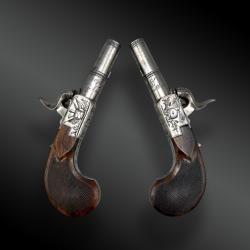 PAIRE DE PISTOLETS &Agrave; COFFRE, PAR BOUTET & FILS &Agrave; VERSAILLES