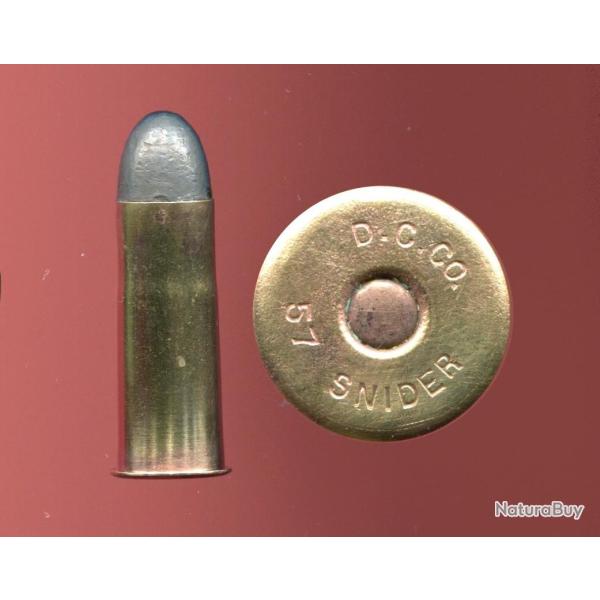 .57 Snider Canadien - marquage : D.C.CO  57 SNIDER -  �tui laiton bouteill� de 41 mm - Port Compris