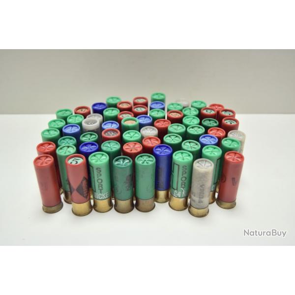 Lot de 61 cartouches BJ-BG plomb 4-5-6 - Cal. 16