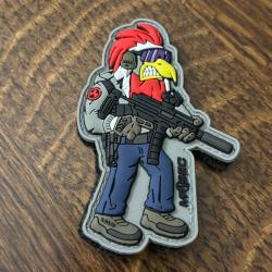 Patch / Ecusson PVC " Coq Para", Terr&auml;ng MP-Sec, parachutiste