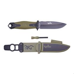 COUTEAU DE SURVIE BROWNING IGNITE FIXED BLACK GREEN