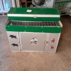 vend caisse &agrave; chiens tout aluminium occasion avec boite rangement arme et autres