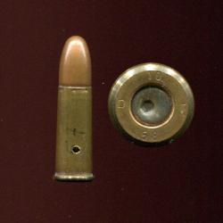 7.5 mm Revolver Suisse 1882 balle cuivre ou plomb - neutralis&eacute;e