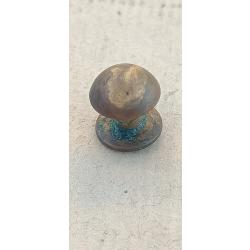 Bouton laiton pour bretelle de fusil et &eacute;quipement militaire diam&egrave;tre 13mm (2129)