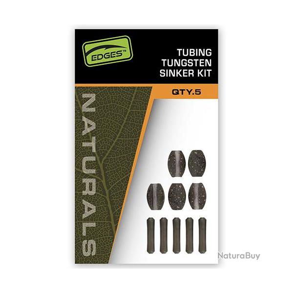 Lest Fox Edges Tubing Tungsten Sinker Kit (par 5)